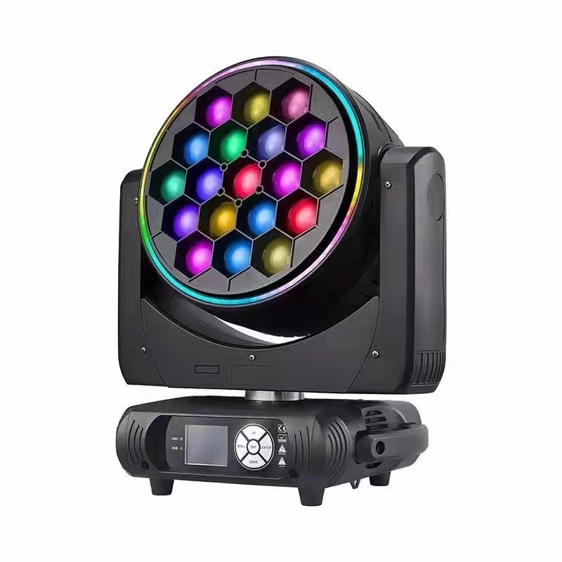 Super 19X40W RGBW 4 IN 1 LED Bee Eye Zoom Moving Head Wash Light Stage Light