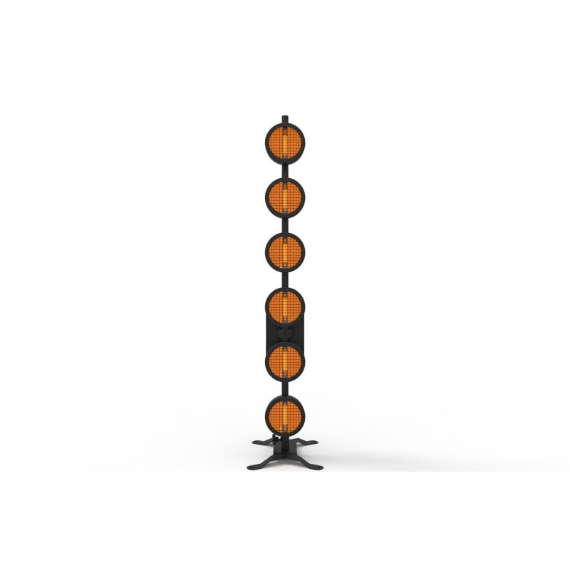 Round P2 Halogen Retro Stager 6x300W TungstenTree Blinder Stage Light