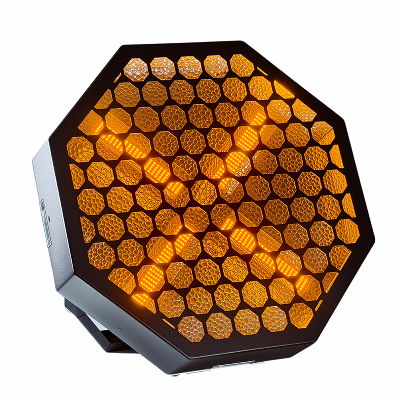 Tiitee Retro X Vintage Stage Light 4x60w Amber 64*3w RGB  LEDs Blinder Background Light