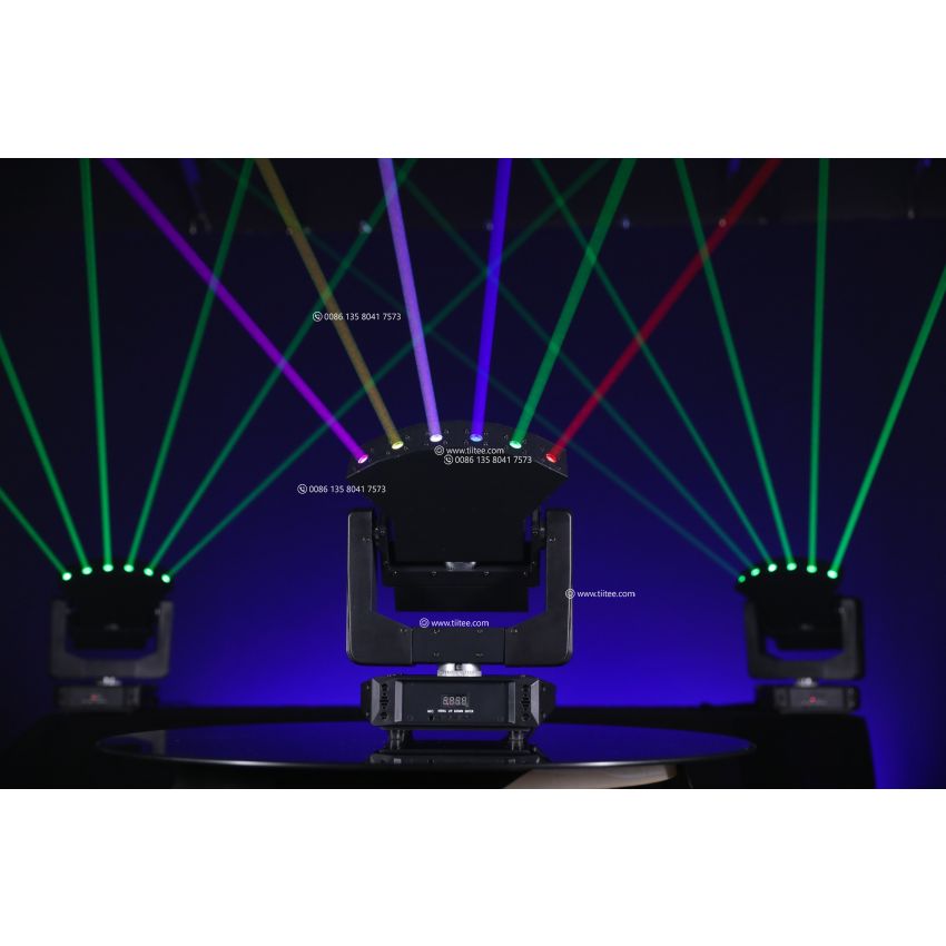Tiitee Lighting RGB Moving Head Laser Fan With Infinite Rotation for Club Party Events