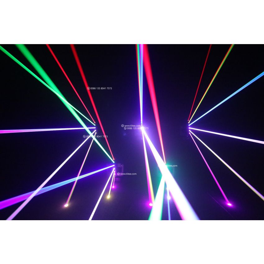 Tiitee Lighting RGB Moving Head Laser Fan With Infinite Rotation for Club Party Events
