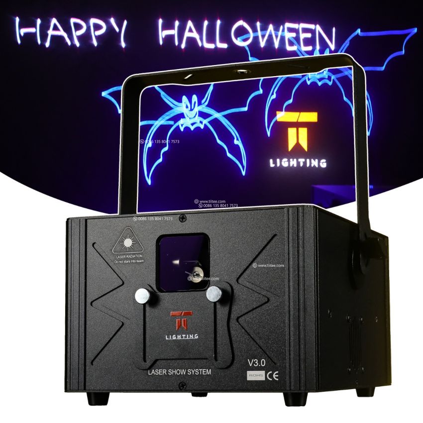 TIITEE Lihting Full Color RGB Animation 3W Laser Light