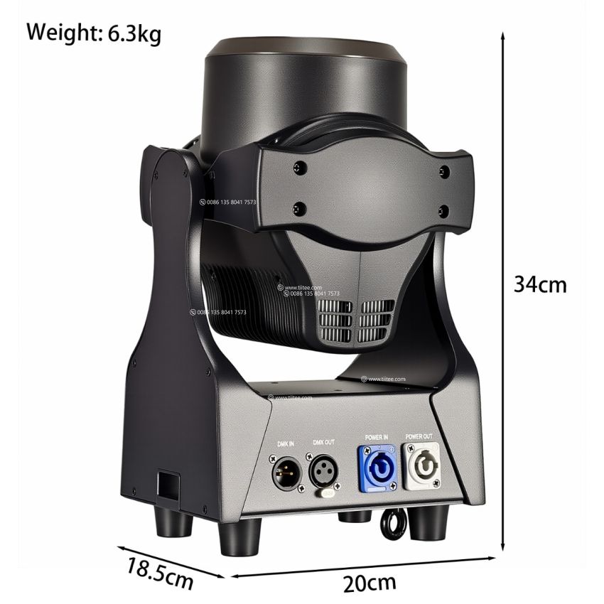 TIITEE New Polpo 1PXL 120W RGBL Moving Head Light Tornado