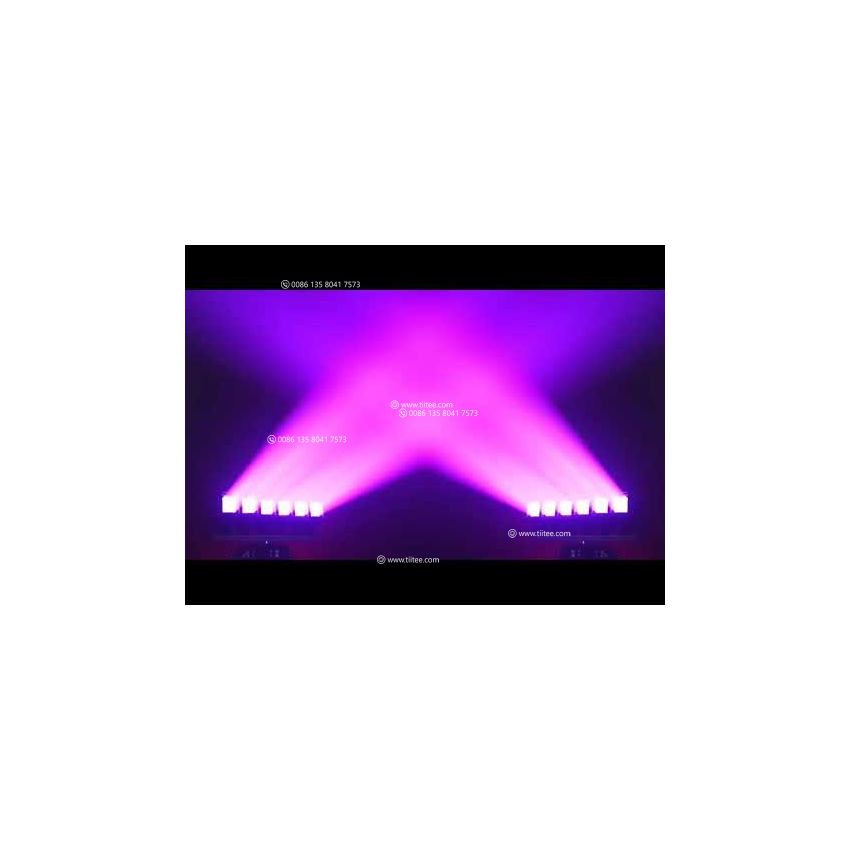 TIITEE LIGHTING Rader FX Infinite Rotation 6X60W RGBW Moving Head Bar For Club Party