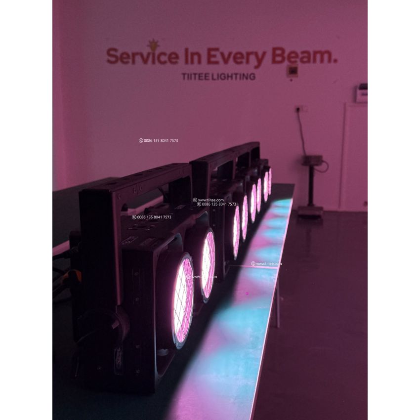 Tiitee Lighting Magnetic Cluster B2 Blinder IP 2x300W RGBWA Waterproof Audience Light 