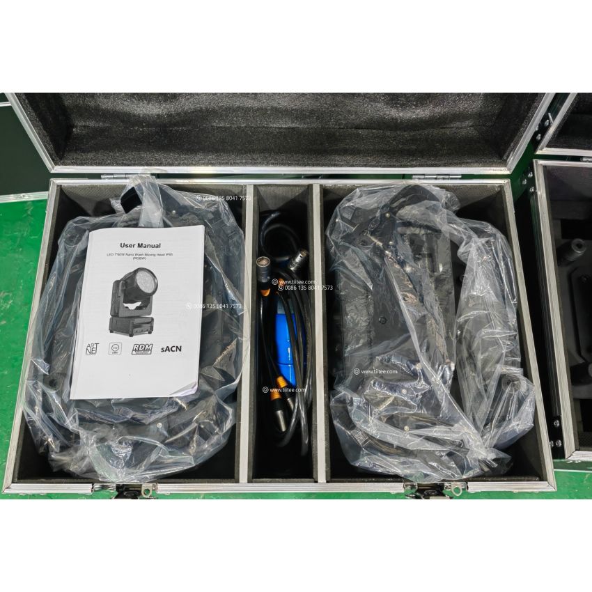 Tiitee Lighting Hydor Wash 760IP Waterproof 7x60w Rgbw/RGBW Moving Head Wash Aura With  Zoom Effect