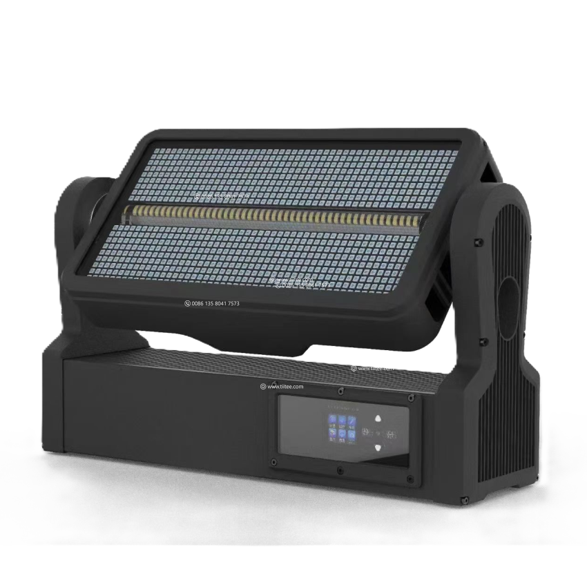 TIITEE Lighting BLITZ 1000IP RGBW LED 96+32 Segments Moving Head Strobe Light IP65