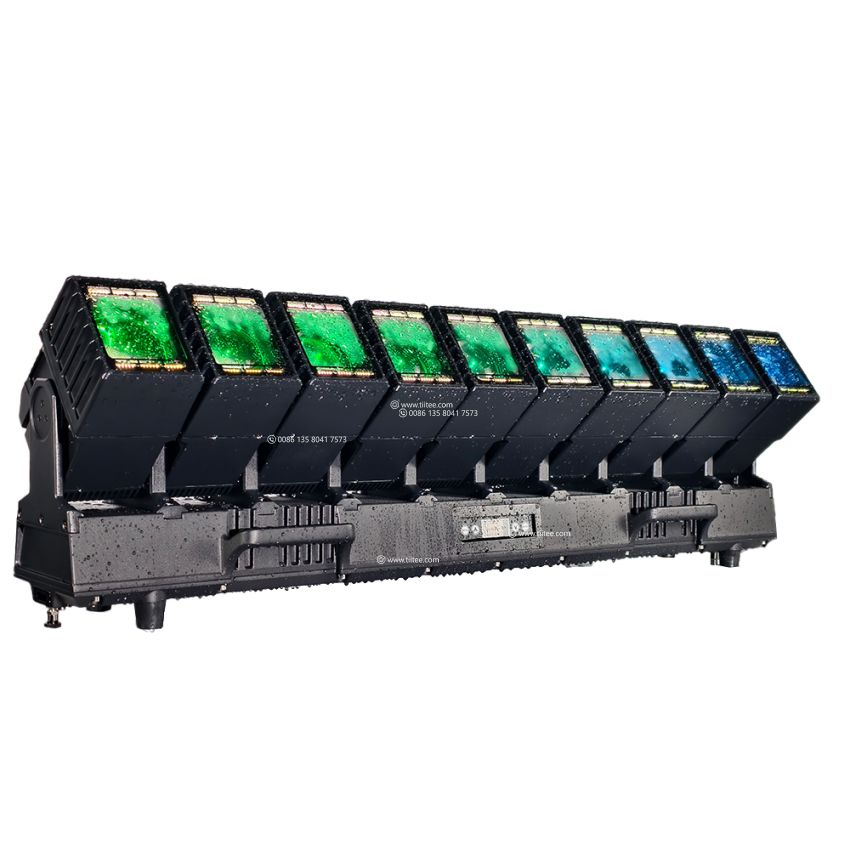Tiitee Lighting Rader 10IP Waterproof 10x60W RGBW LED Moving Wave Bar With Pixel Control 1060 Waver Colorado PXL Curve