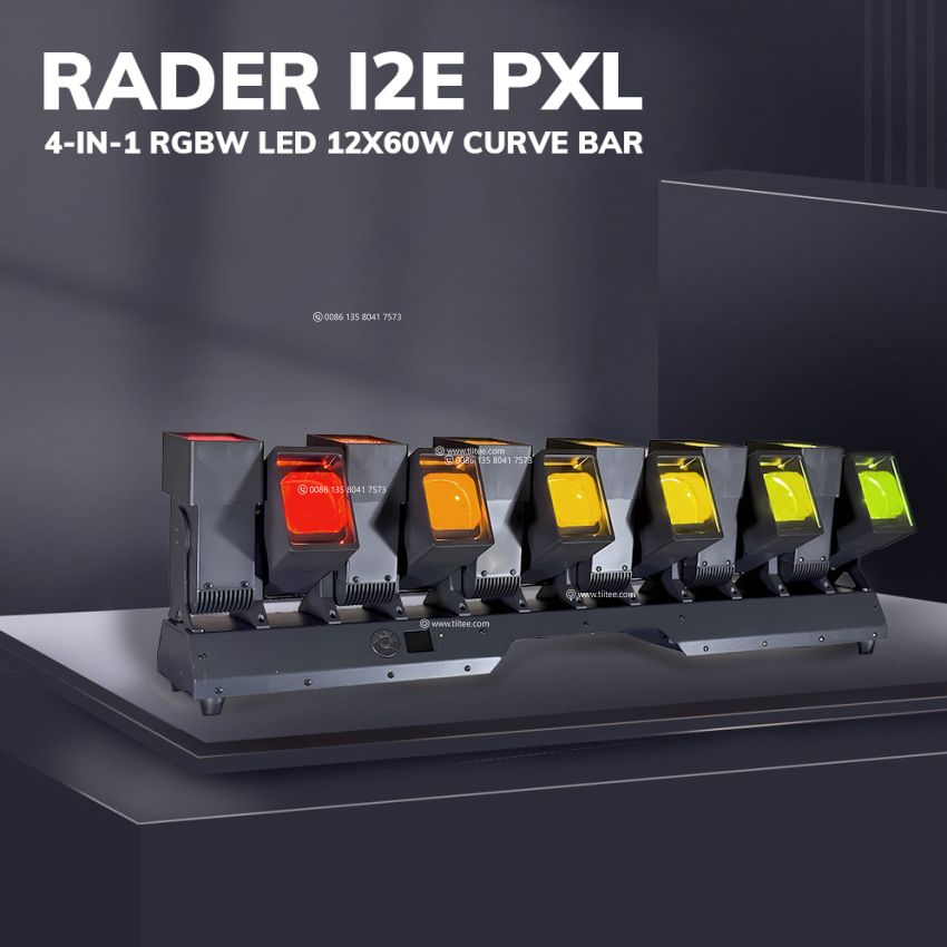 TIITEE LIGHTING Rader 12 PXL 4-in-1 RGBW LED Moving Wave Bar With Zoom