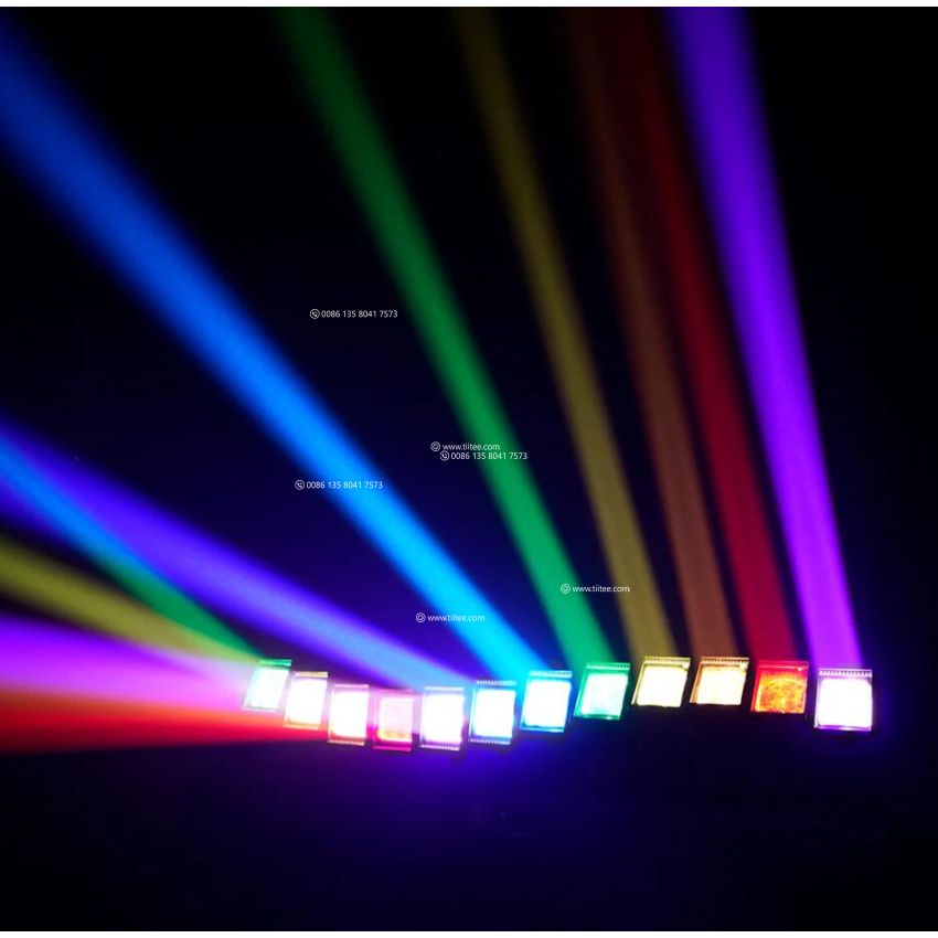 TIITEE RADER 12S PXL 12x60w RGBW 4in1 LED Pixel Stage Lights LED Wave Bar with Auxiliary Light