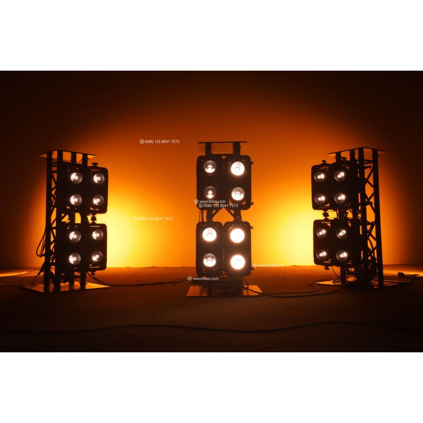 TIITEE Lighting B2 Blinder IP65 Waterproof 2X300W WW RGBW Moving Blinder Light For Theatre Concert Stage