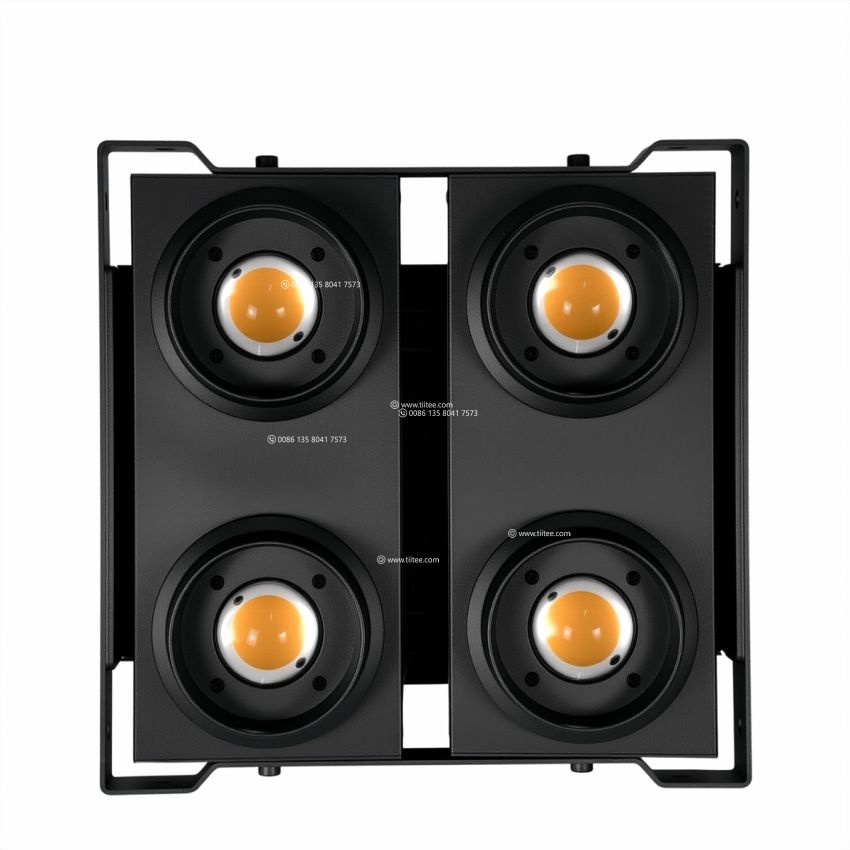 TIITEE 4PIX Blinder IP White+Warm White 4 Eyes Audience Light for Stage Tour Live Show