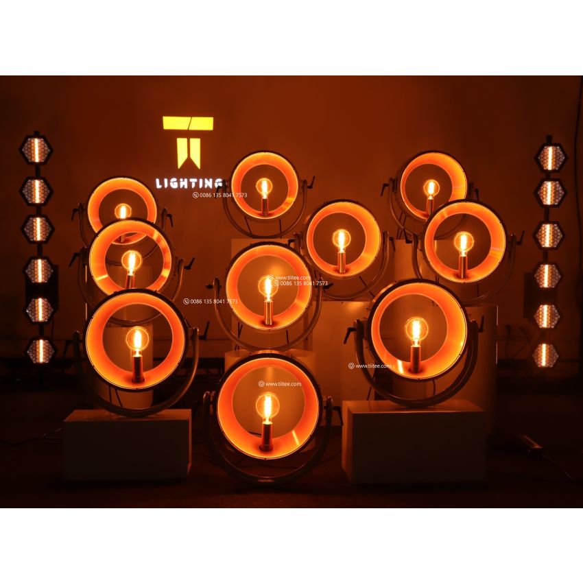TIITEE LIGHTNG MONOPO Retro Stage Light With 40W Tungsten Bulb MOLYPATT For Broadcast Theatre TV Seting