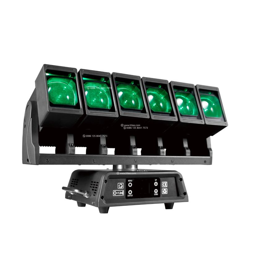 TIITEE LIGHTING Rader FX Infinite Rotation 6X60W RGBW Moving Head Bar For Club Party
