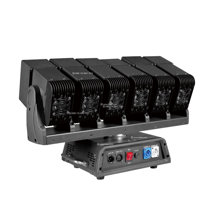 TIITEE LIGHTING Rader FX Infinite Rotation 6X60W RGBW Moving Head Bar For Club Party