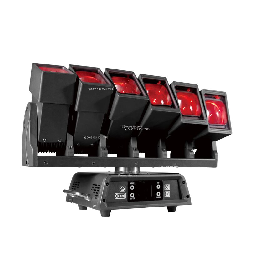 TIITEE LIGHTING Rader FX Infinite Rotation 6X60W RGBW Moving Head Bar For Club Party