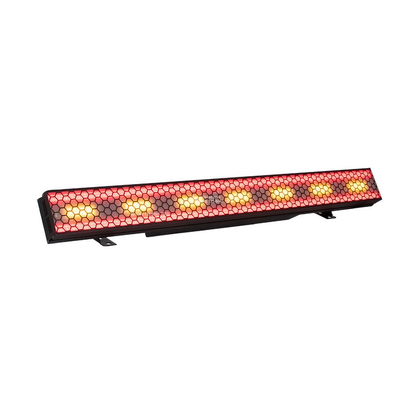 Tiitee Vintage Blinder Light ELEK TRON BAR 7 x 40W Amber 528 x 0.5W RGB LED Retro Stage Light