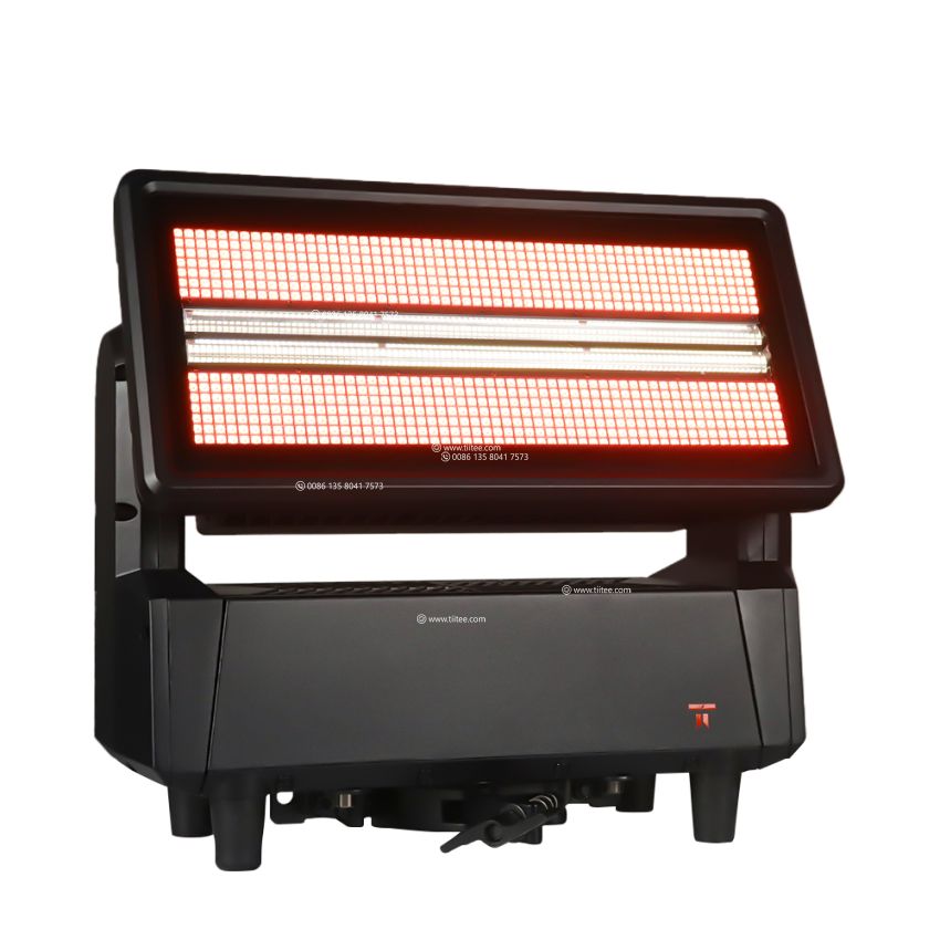 Tiitee Lighting New Strobe Max 1400IP Waterproof Color STRIKE M High Power Motorized  Tilt Strobe Wash Light