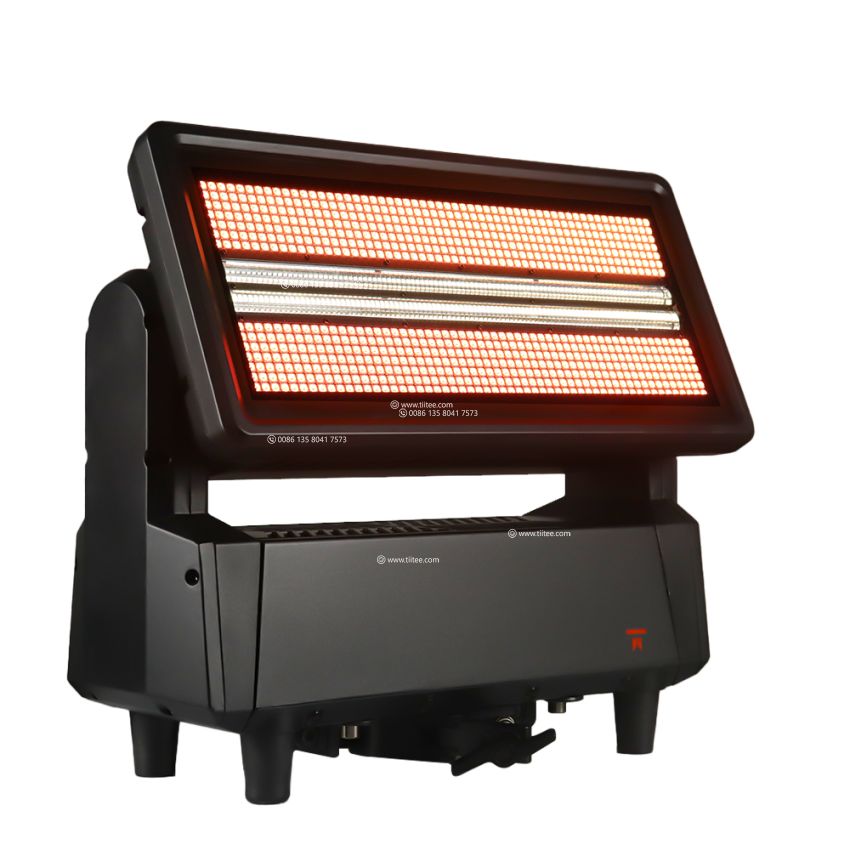 Tiitee Lighting New Strobe Max 1400IP Waterproof Color STRIKE M High Power Motorized  Tilt Strobe Wash Light