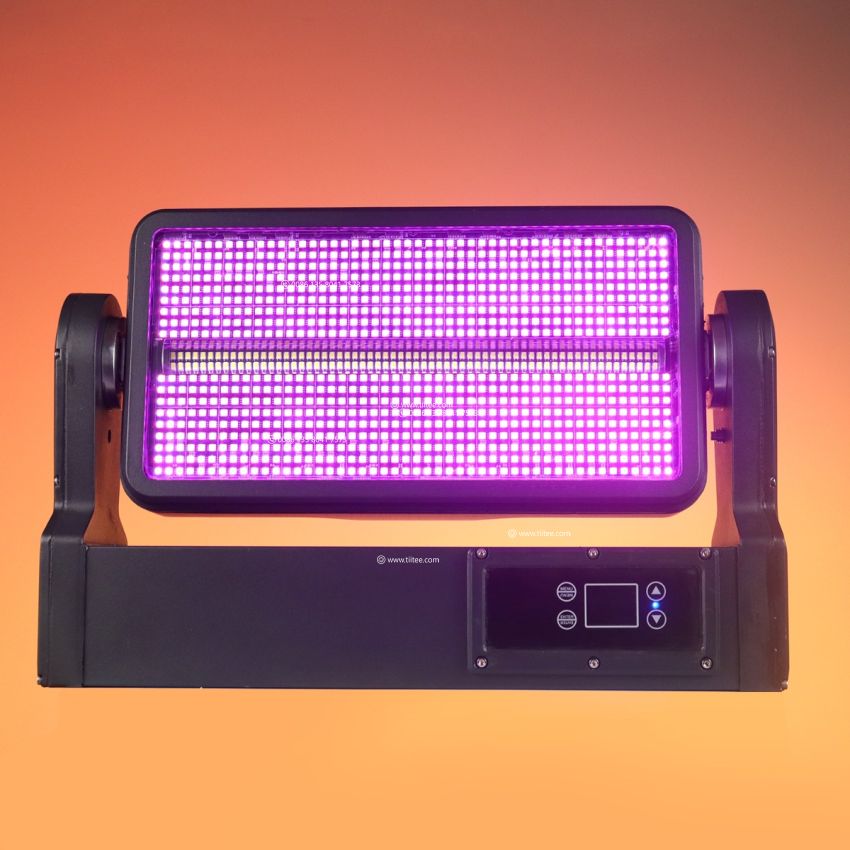TIITEE Lighting BLITZ 1000IP RGBW LED 96+32 Segments Moving Head Strobe Light IP65