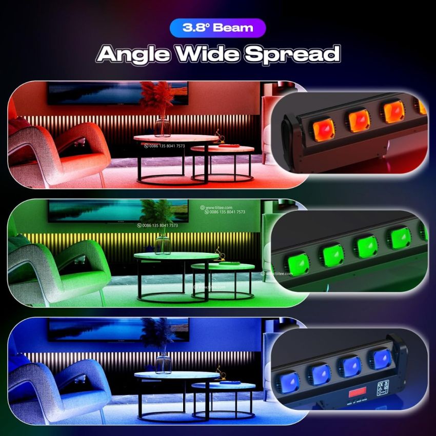 10LEDs 4in1 RGBW Moving Beam Bar Stage Effect Light