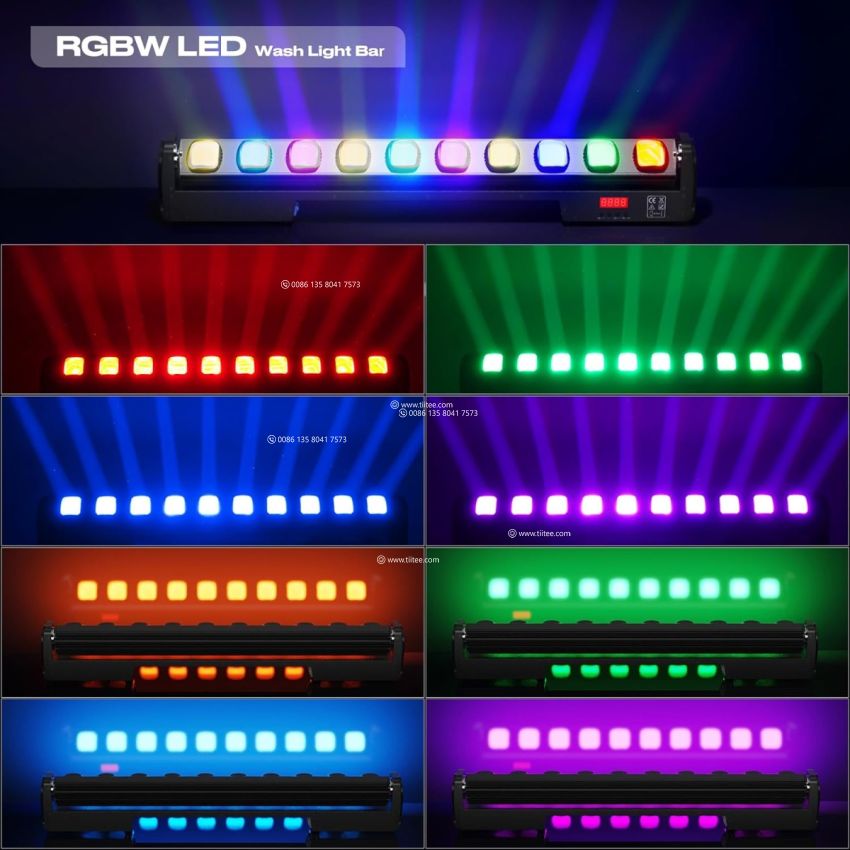 10LEDs 4in1 RGBW Moving Beam Bar Stage Effect Light