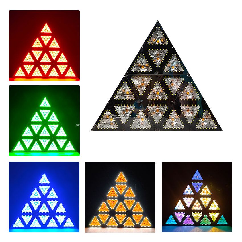 Pyramid Retro Stager 16x30W LED Return Triangle Stage Light