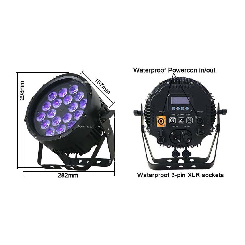 Outdoor Waterproof  Par 18IP RGB
