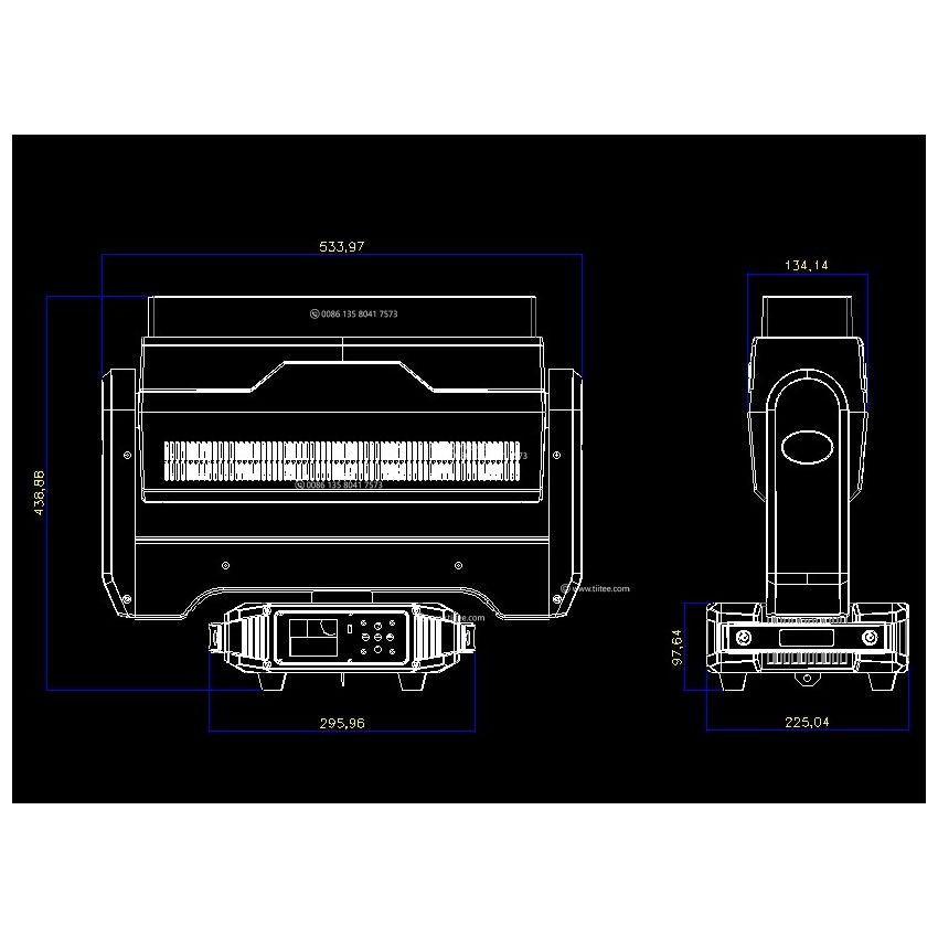 Double Blades Extra Beam Strobe Bar 5X60w RGBW LED Pixel Control Moving Head Wash Light With Zoom Effect