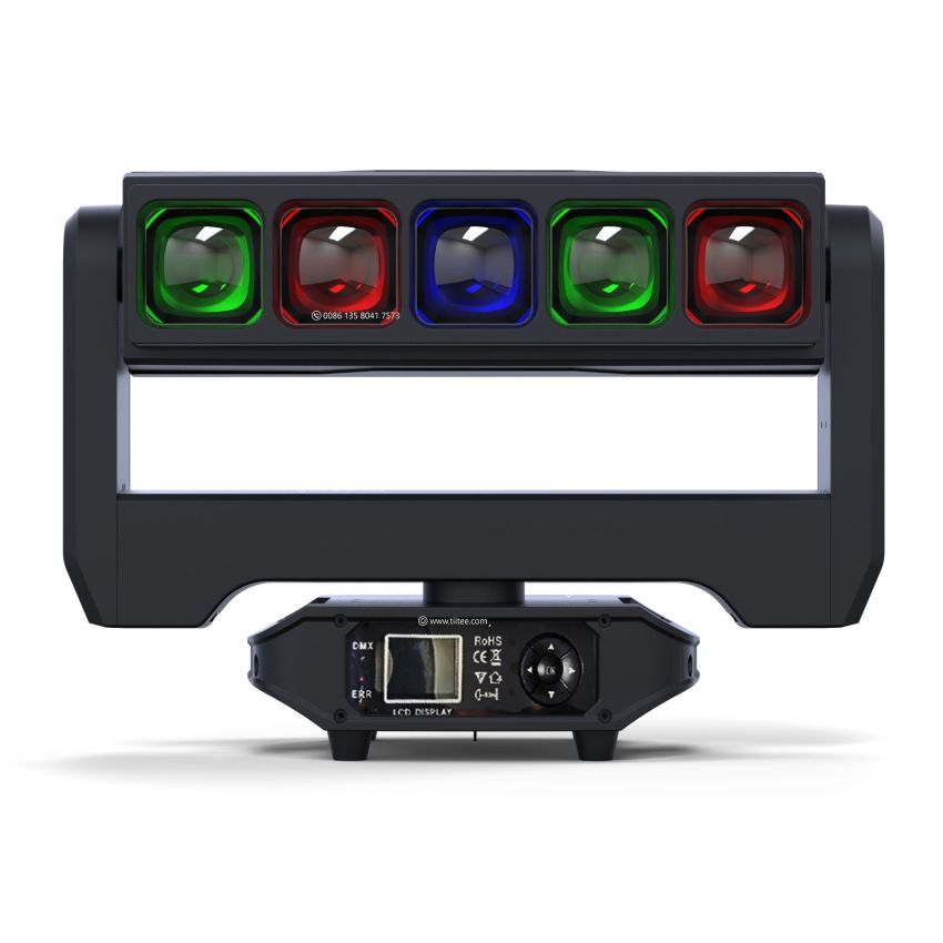 Double Blades Extra Beam Strobe Bar 5X60w RGBW LED Pixel Control Moving Head Wash Light With Zoom Effect