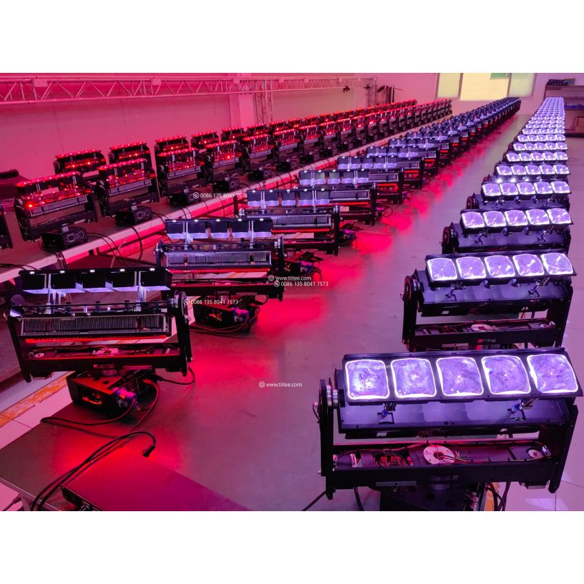 Double Blades Extra Beam Strobe Bar 5X60w RGBW LED Pixel Control Moving Head Wash Light With Zoom Effect