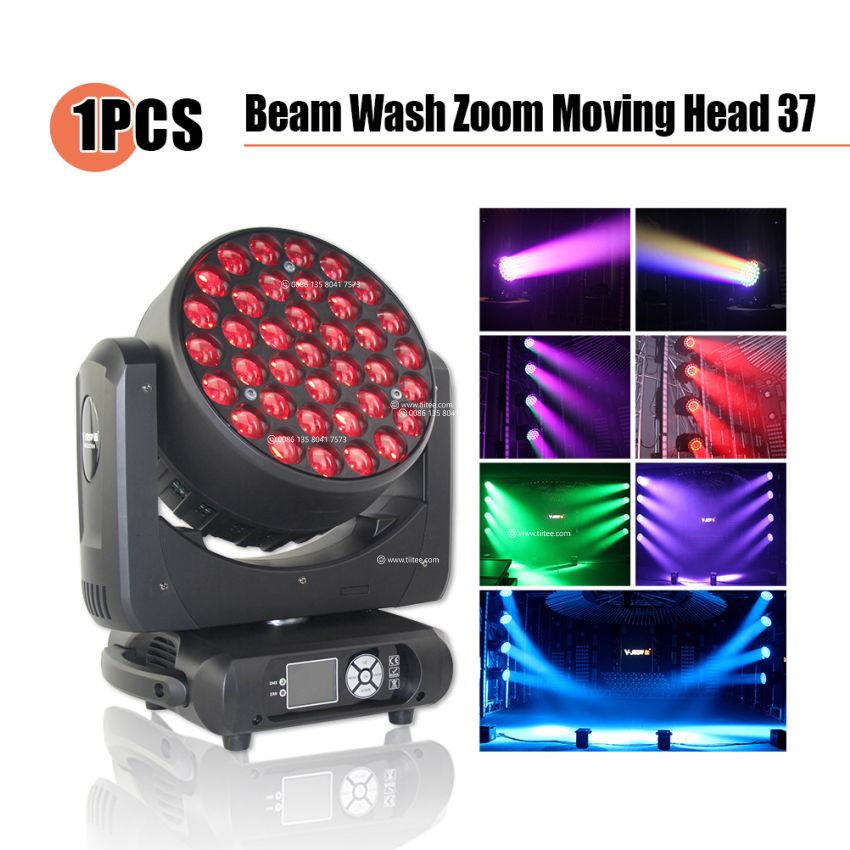 37x15W RGBW LED Moving Head Wash Light with Motorized Zoom