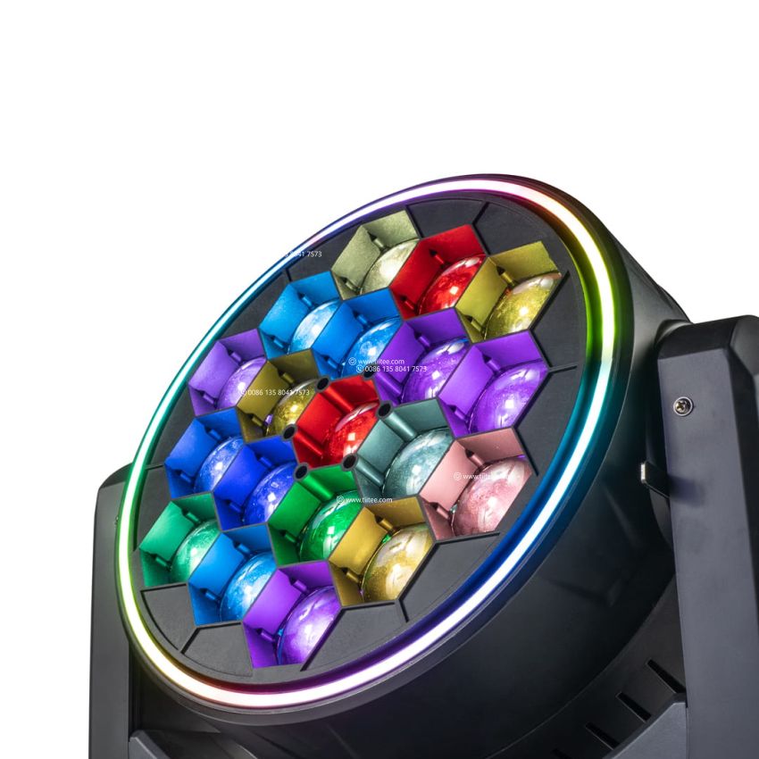 Super 19X40W RGBW 4 IN 1 LED Bee Eye Zoom Moving Head Wash Light Stage Light