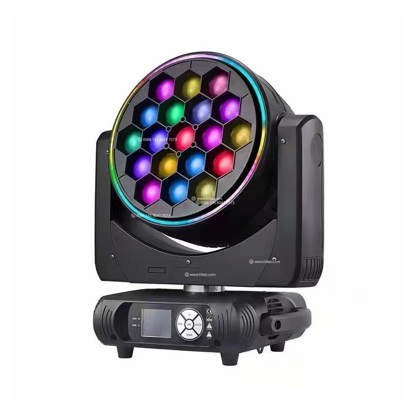 Super 19X40W RGBW 4 IN 1 LED Bee Eye Zoom Moving Head Wash Light Stage Light
