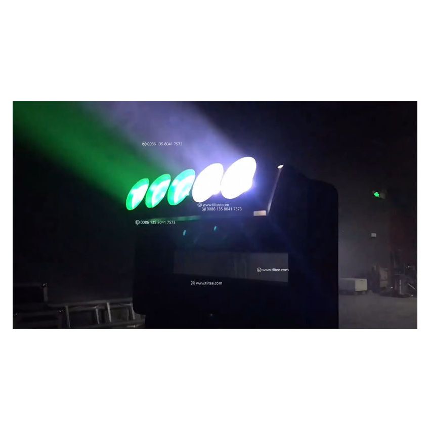 Double Blades Beam Bar 5X60w RGBW 4in1 LED Pixel Control Strobe Moving Head Wash Light With Zoom Effect