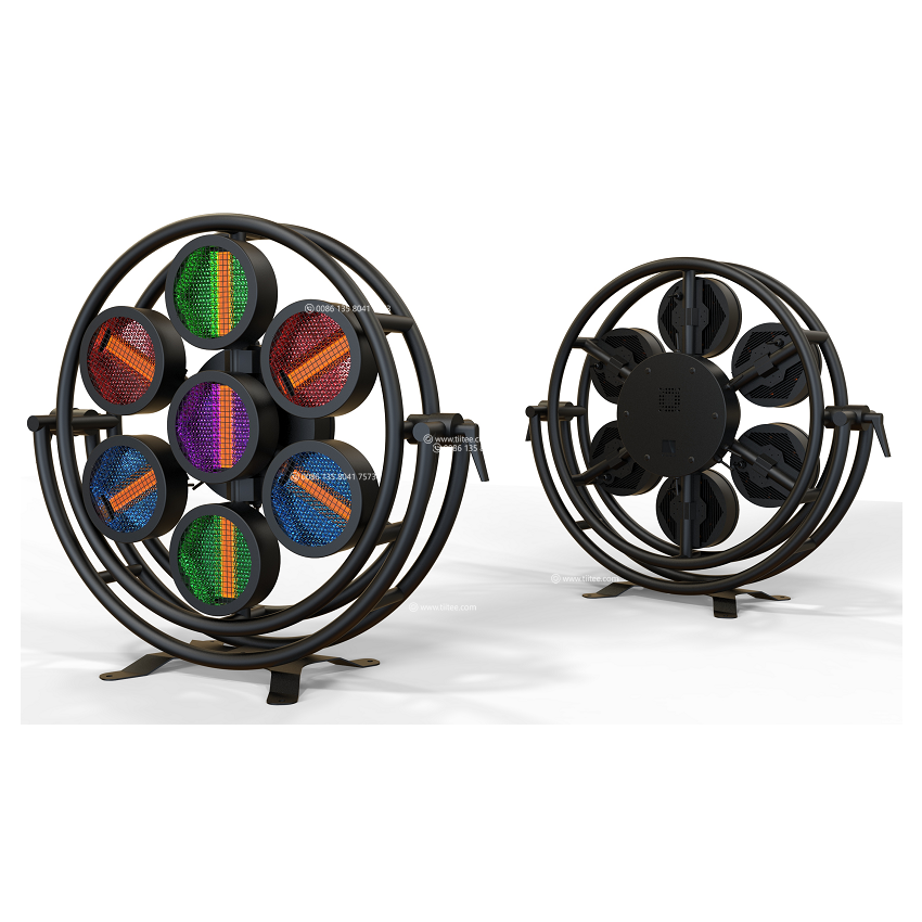 Round P1 RGB Retro Stager 7x60W Blinder Light For Stage Theatre Event