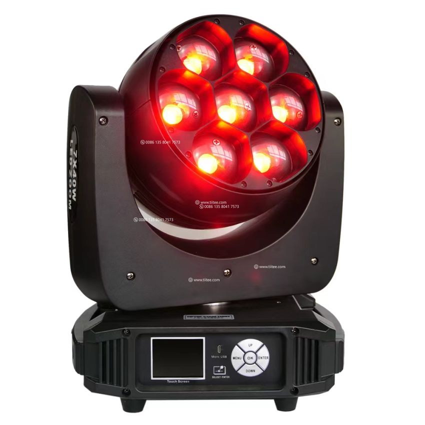 LED 7*40W Zoom Moving Head Wash Stage Lighting