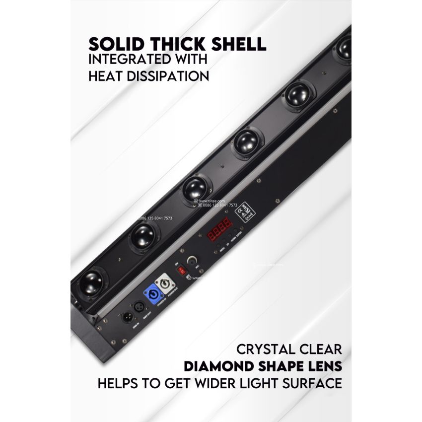 Moving Head Bar 8x10W RGBW 8 Eyes Beam Light Wash