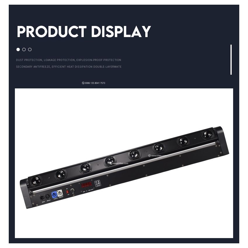 Moving Head Bar 8x10W RGBW 8 Eyes Beam Light Wash