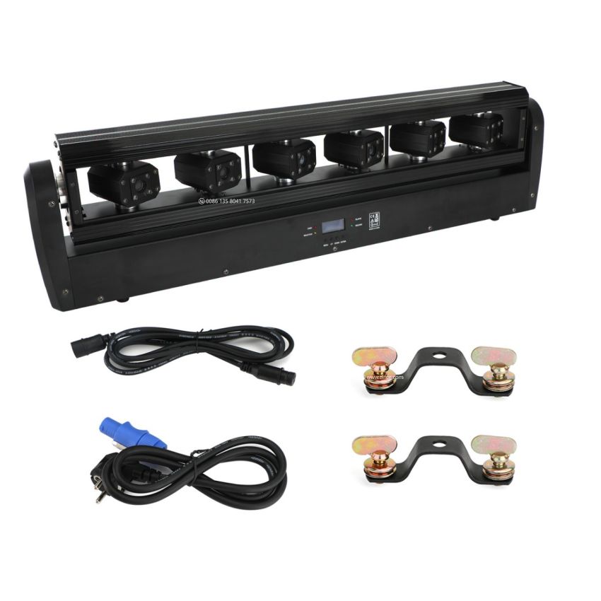 6 Moving Eyes Stage Laser Ray Red Color DMX512 DJ Party Club Laser Light