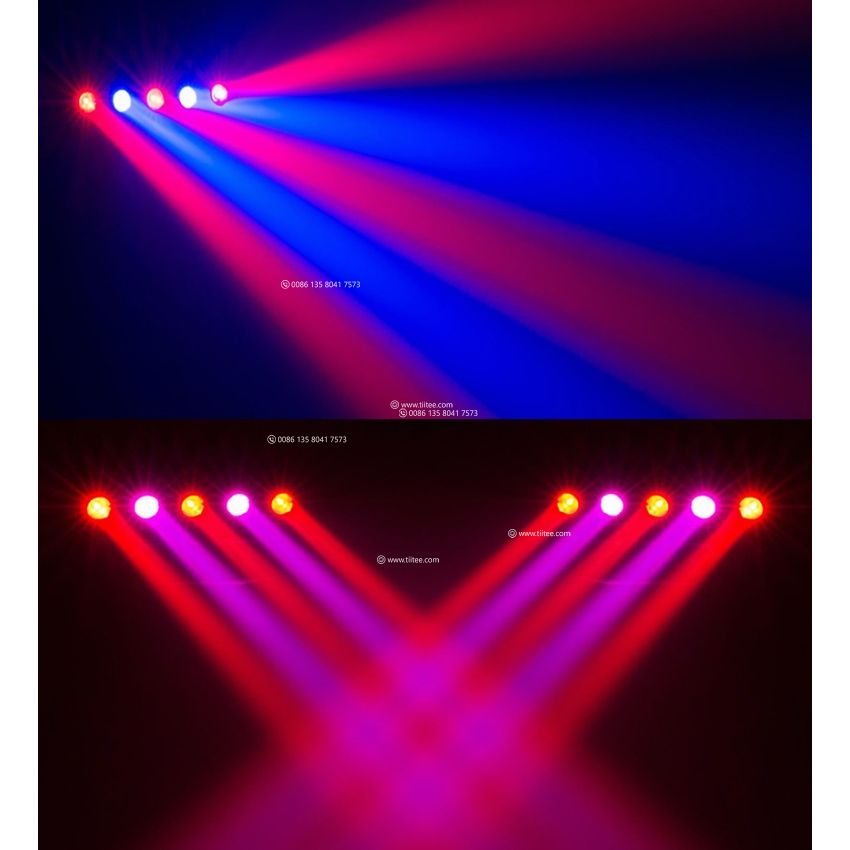 5 Eyes LED RGB Moving Head Beam Bar Light