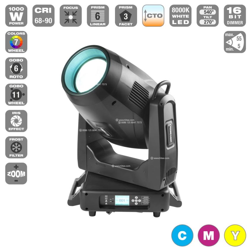 TIITEE 700W 4 IN 1 Led Moving Head Framing Profile Light With CMY CTO