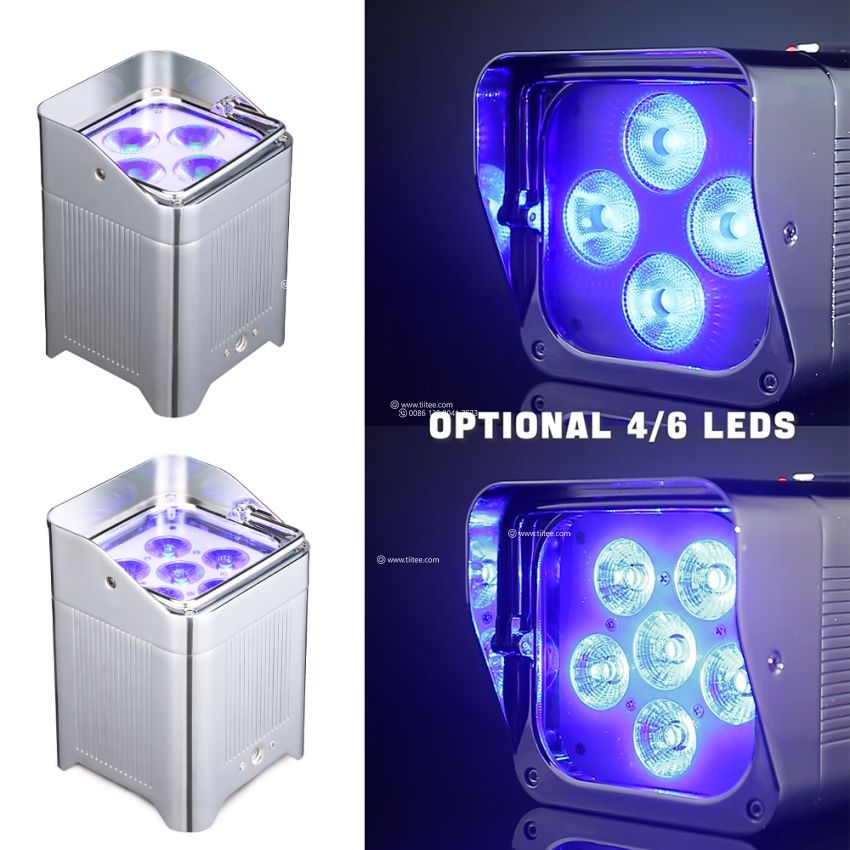 PAR Well 6*18W Battery Powered Wireless RGBWA+UV