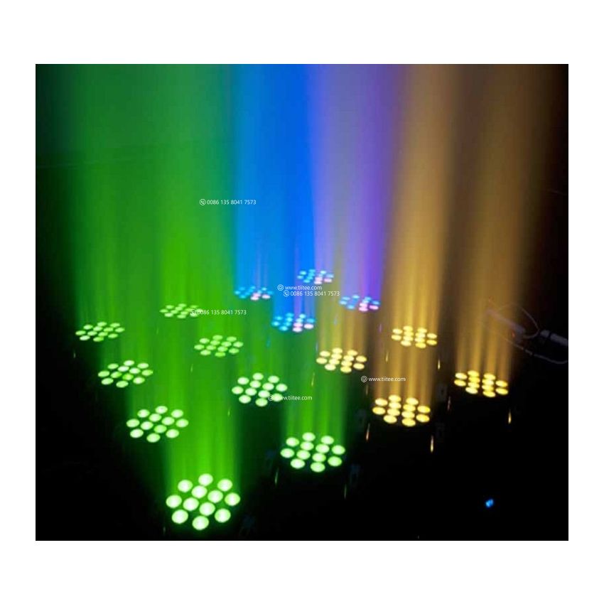 12 Pieces 4in1 RGBW LED Moving Head Wash Light Stage Light for Christmas Events Night Clubs Disco KTV Bar