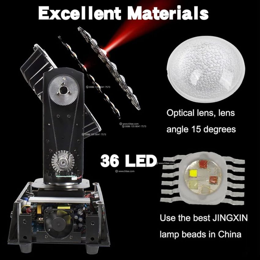 36 Pieces RGBW (4 in1) LED Moving Head Wash Beam Stage Light