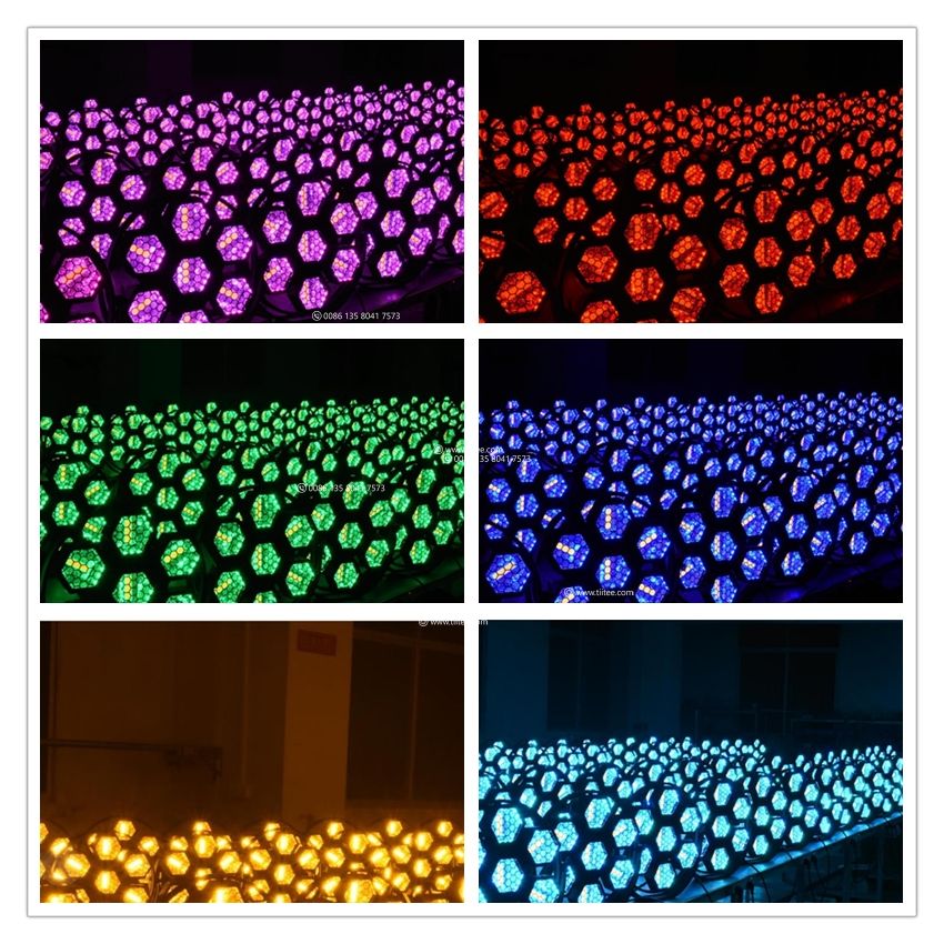 Mini P1 Retro Stager 7x60W RGB Audience Background Blinder Strobe Stage Light