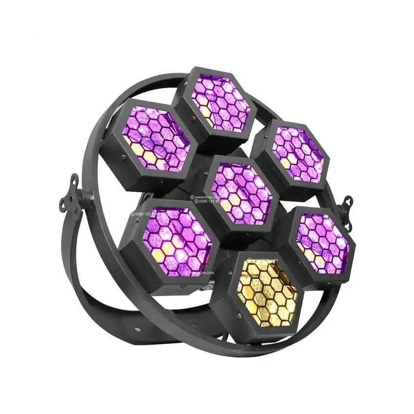 Mini P1 Retro Stager 7x60W RGB Audience Background Blinder Strobe Stage Light