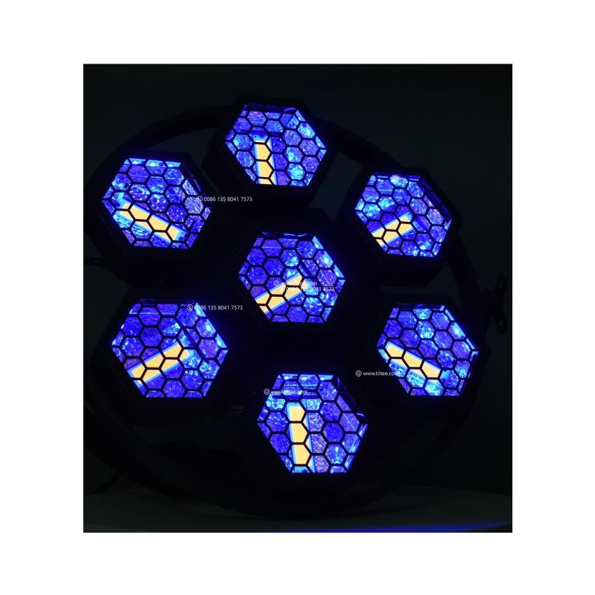 Mini P1 Retro Stager 7x60W RGB Audience Background Blinder Strobe Stage Light