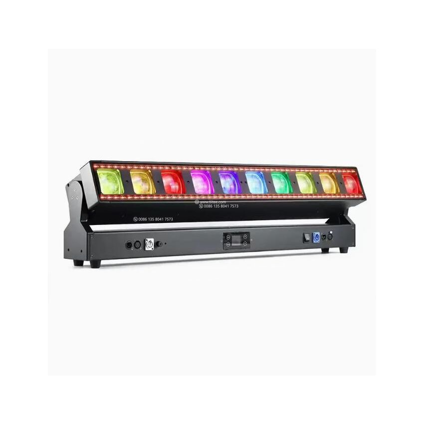 TIITEE Dot Line 10 LED Bar Light With Zoom Effect Tilt Movement Stage Light