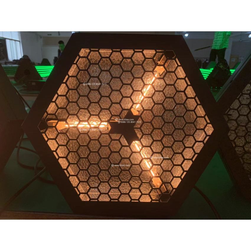 P3 Halogen Retro Stager 3x300W Tungsten Hexagon Audience Blinder  Background Transpot Stage Light